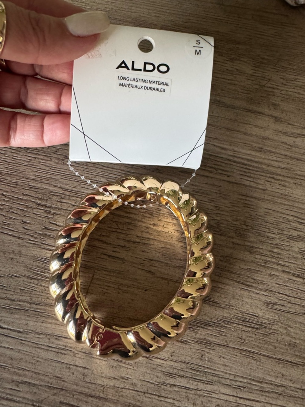 ALDO Gold Twisted Link Statement Bracelet - Bundle & Save on Shipping
